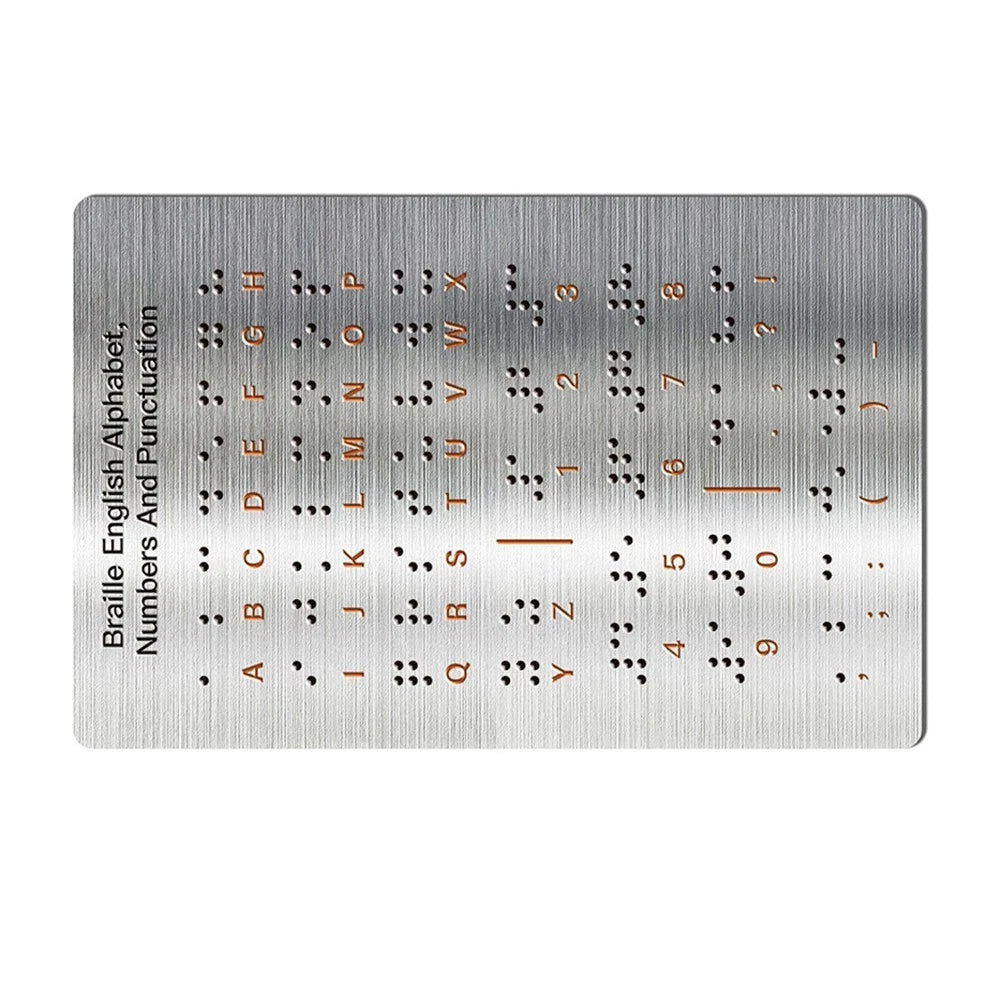 Tactile Braille Learning Tool Metal Board for Blind Education (2023)