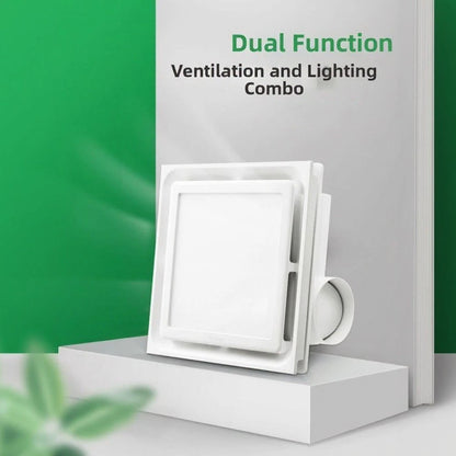2X Ceiling Mounted Fan Light Unit 12W LED 300mm Ventilation