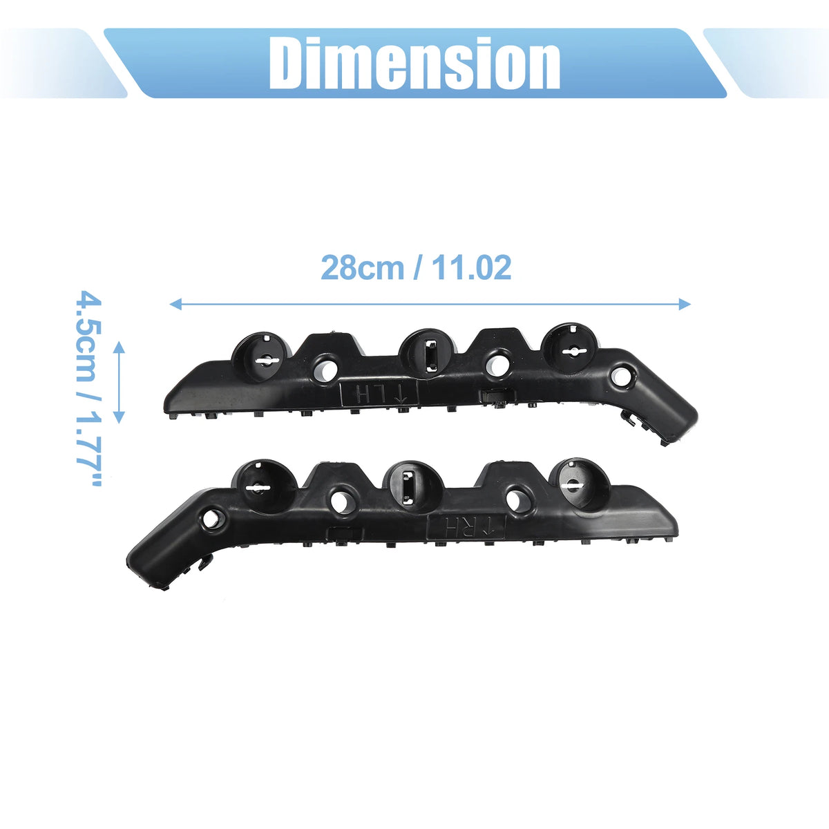 1 Pair Front Bumper Mounting Support Bracket 62224-3YU0A for Nissan Sentra (2013–2019)