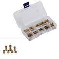 Set of 4 Brass Threaded Nuts for 3D Printing Metal Inserts