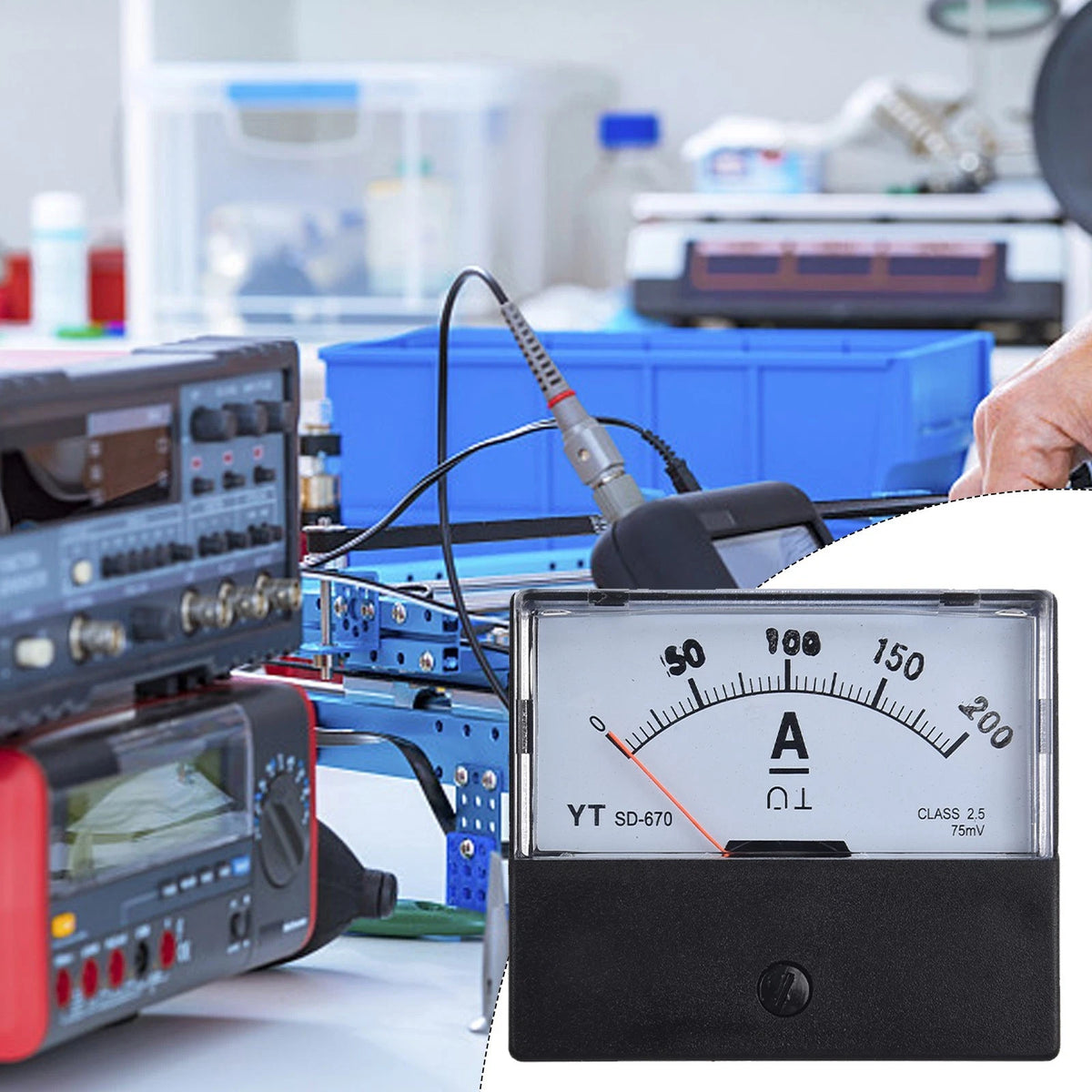 Analog Amp Meter Gauge for DC Applications (0-200A/300A)