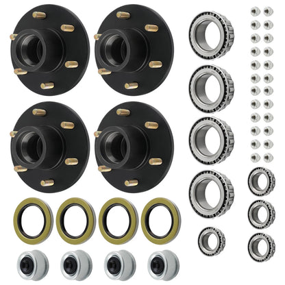 Hub Assembly for 6000# Trailer 6 Lug 6x5.5 Idler Axle Seals (No Year)