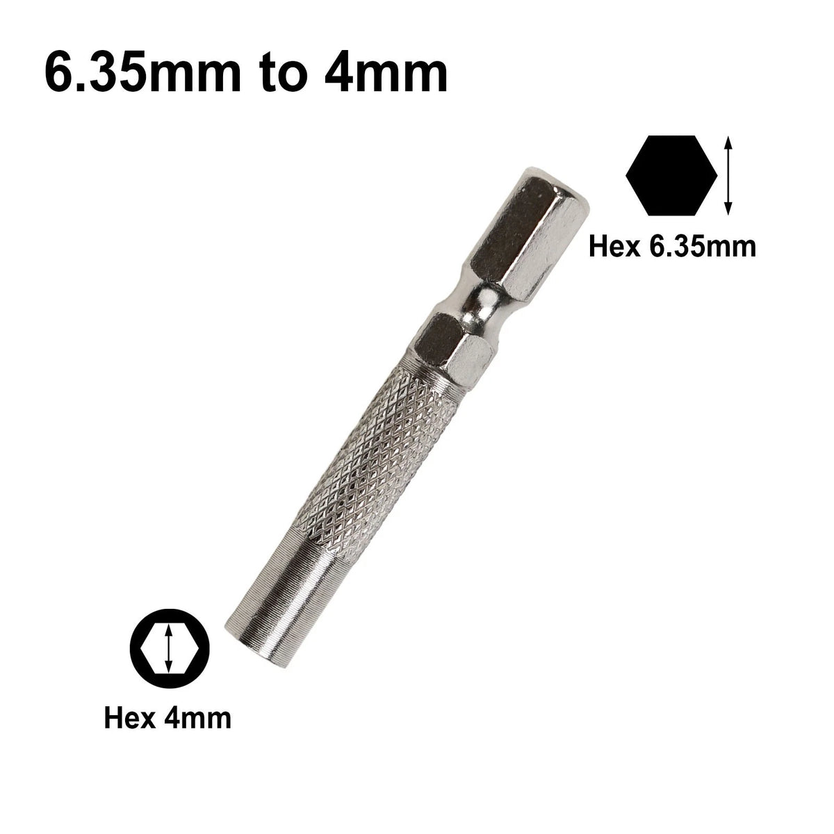 5PCS 6 35mm Insert Bit Adapter for 4mm Screwdriver Holder