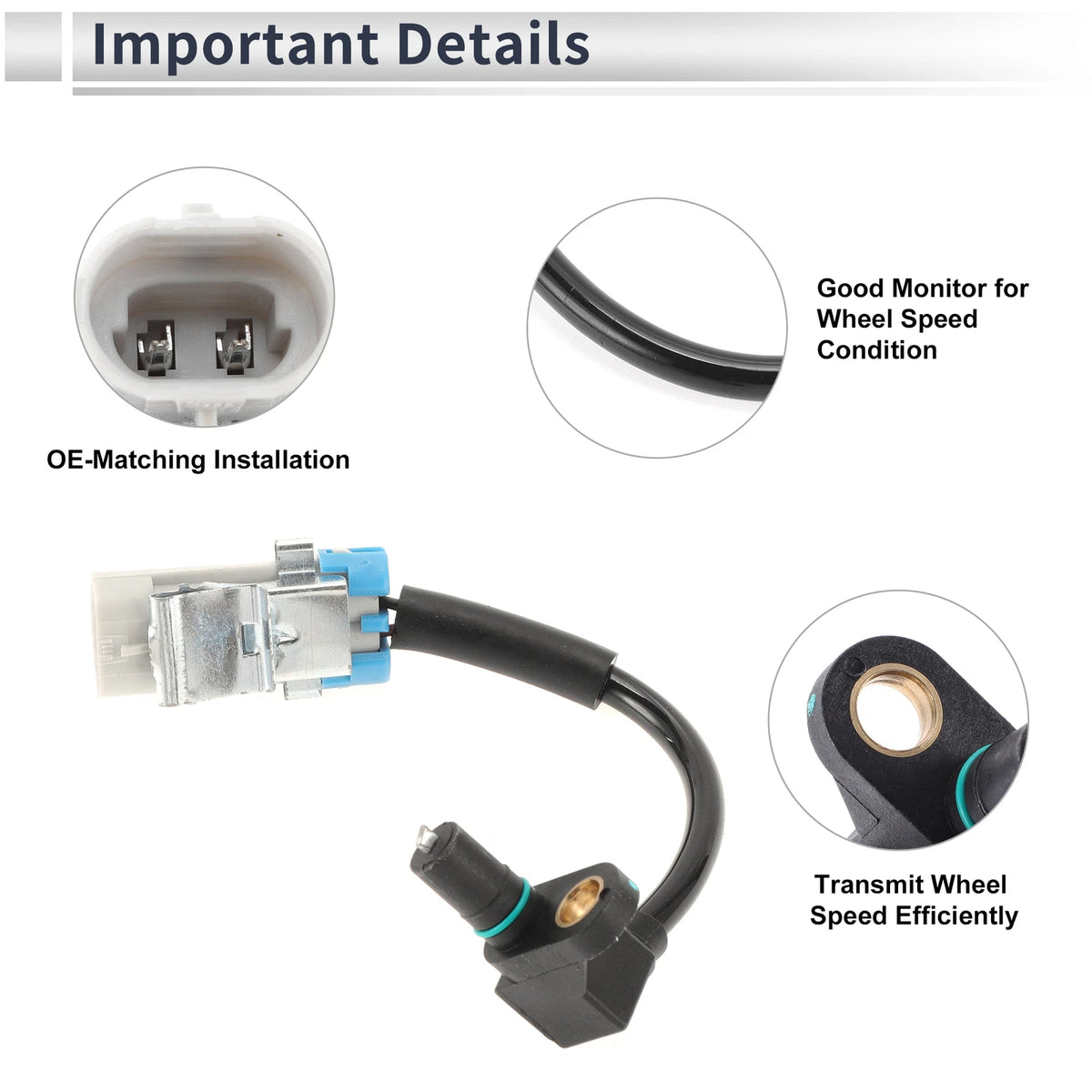ABS Wheel Speed Sensor for Chevrolet Equinox (2005–2006) Front Left/Right