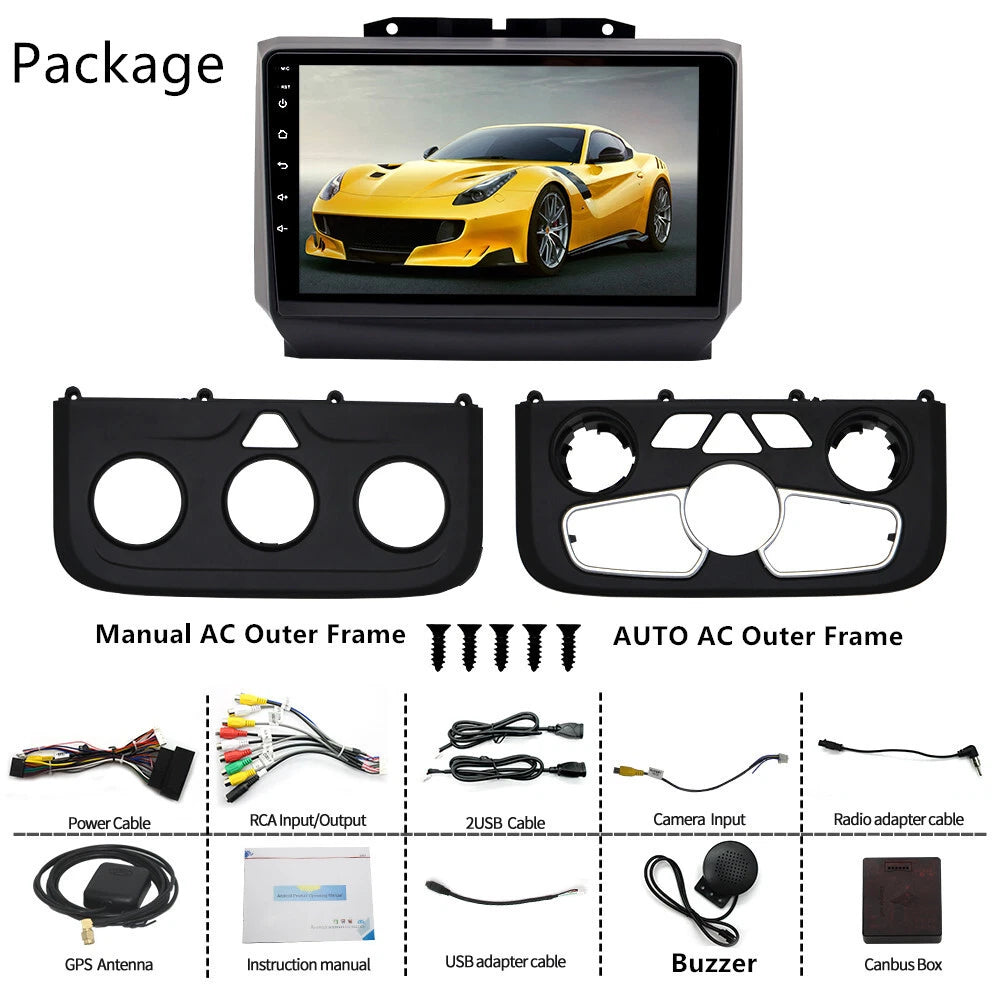 9'' Car Stereo GPS Navigation for Dodge RAM 1500-5500 (2013–2018)
