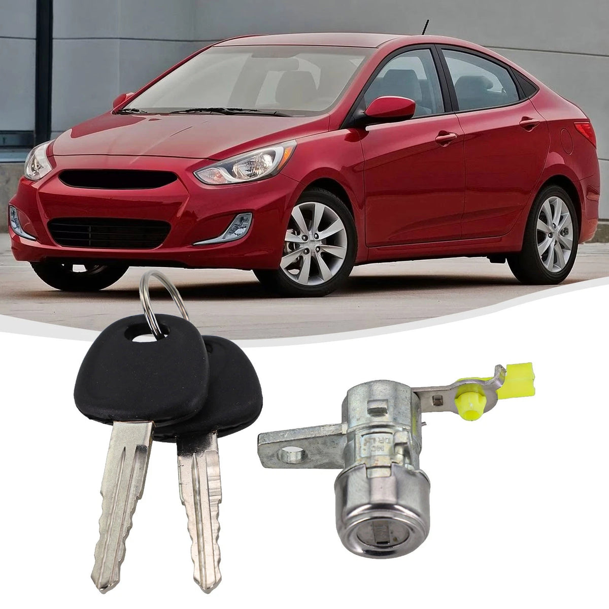 LH Driver Side Door Lock Cylinder for Hyundai Accent (2000–2005)