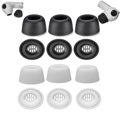 6 Pack Eartips for Huawei Freebuds Pro (2020–2021) Black/White