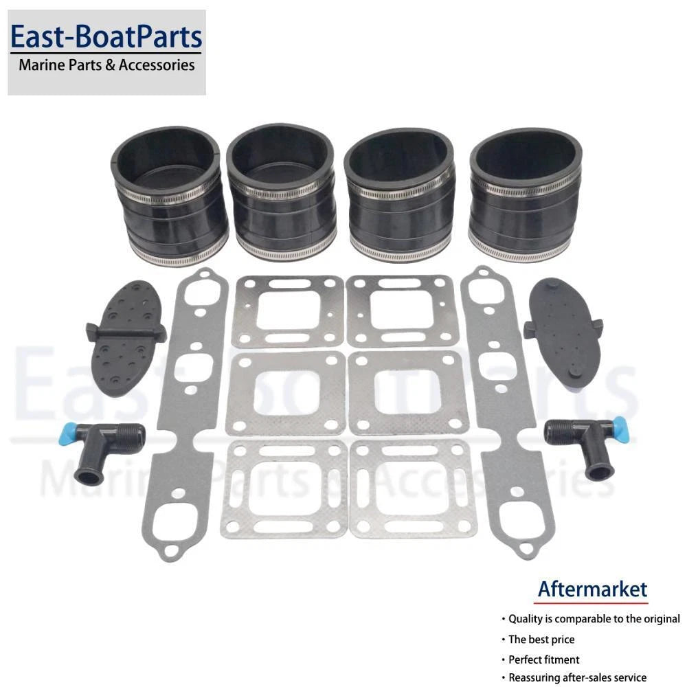 Exhaust Manifold Kit for Mercruiser 175 205 V6 GM 229 262 CID (32-44348T)