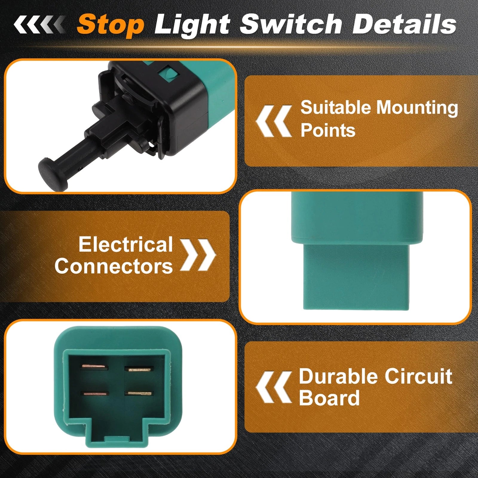 Brake Light Switch for Chevrolet Aveo (2004–2011) 3774085Z00