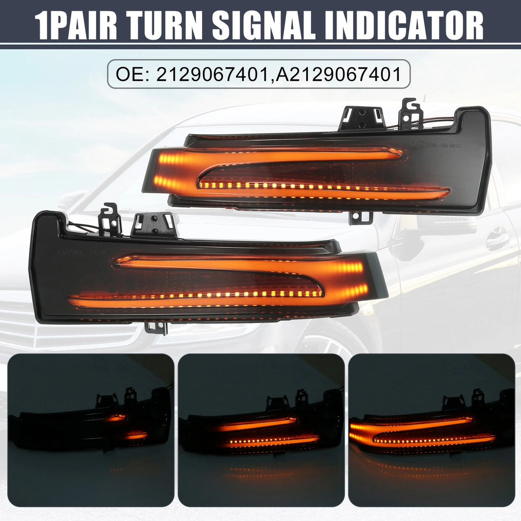 LED Wing Mirror Indicator Turn Signal Light Pair for Mercedes A Class (2013–2018)