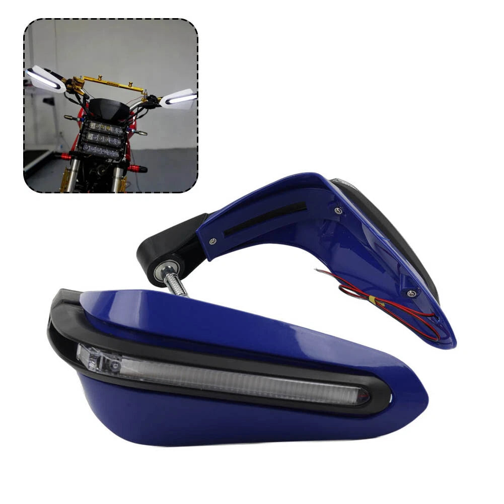Universal 7/8" Motorcycle Handguard with LED Light for Dirt Bike ATV