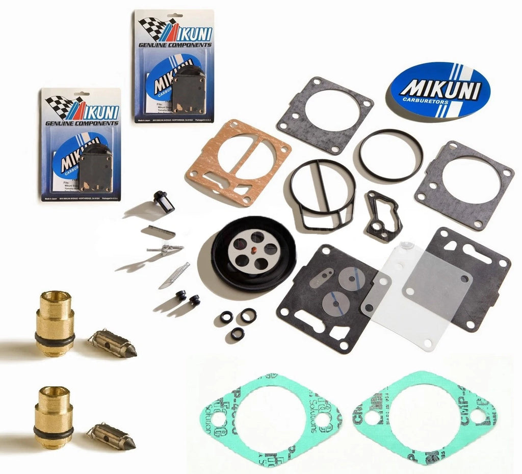 Dual Mikuni Carb Rebuild Kit for Sea Doo XP (1996–1997) - Base Gasket & Needle Seat
