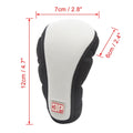 Microfiber Gear Shift Knob Cover for Universal Vehicles (Black/White)