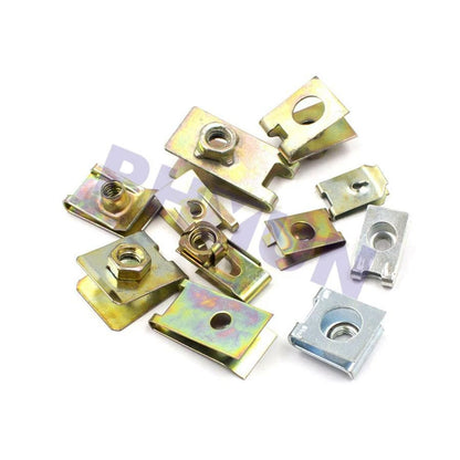 150Pcs Metal U Clips for Universal Car Bumper Fender Fasteners