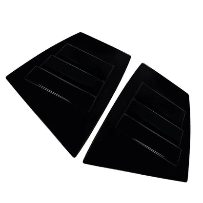 Black Rear Window Louvers for Subaru WRX STI (2014–2021)