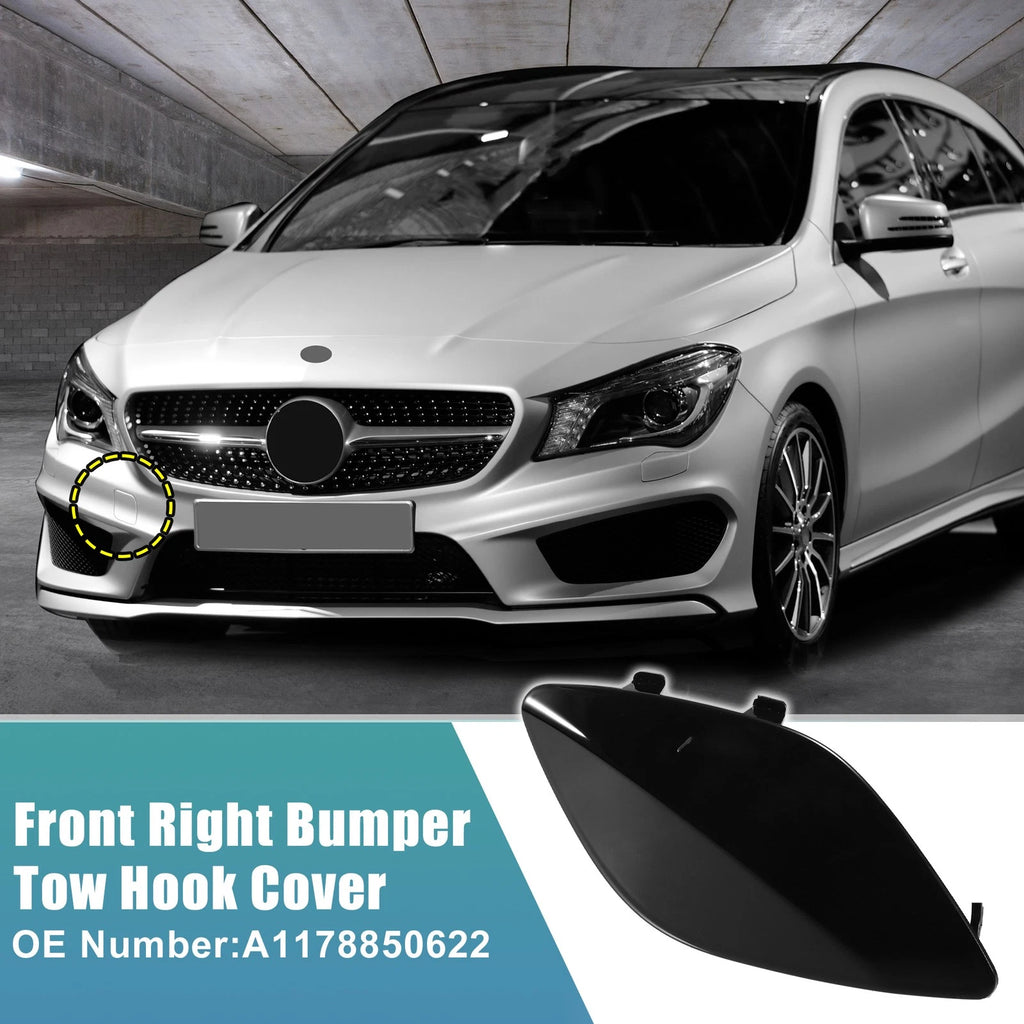Front Bumper Tow Hook Cover Replacement for Mercedes-Benz CLA-Class (2013–2019)