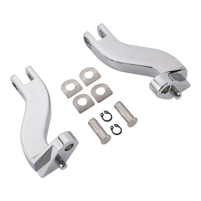 Chrome Rear Footpeg Mount for Harley Touring Electra Street Glide (1993–2025)