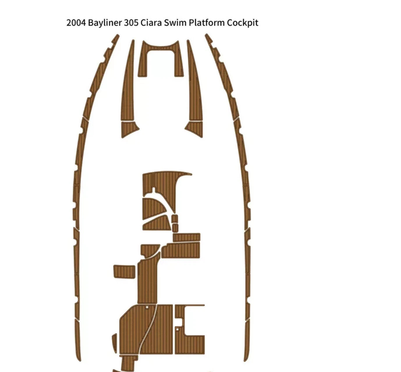 EVA Foam Cockpit Pads for Bayliner 305 Ciara (2004)