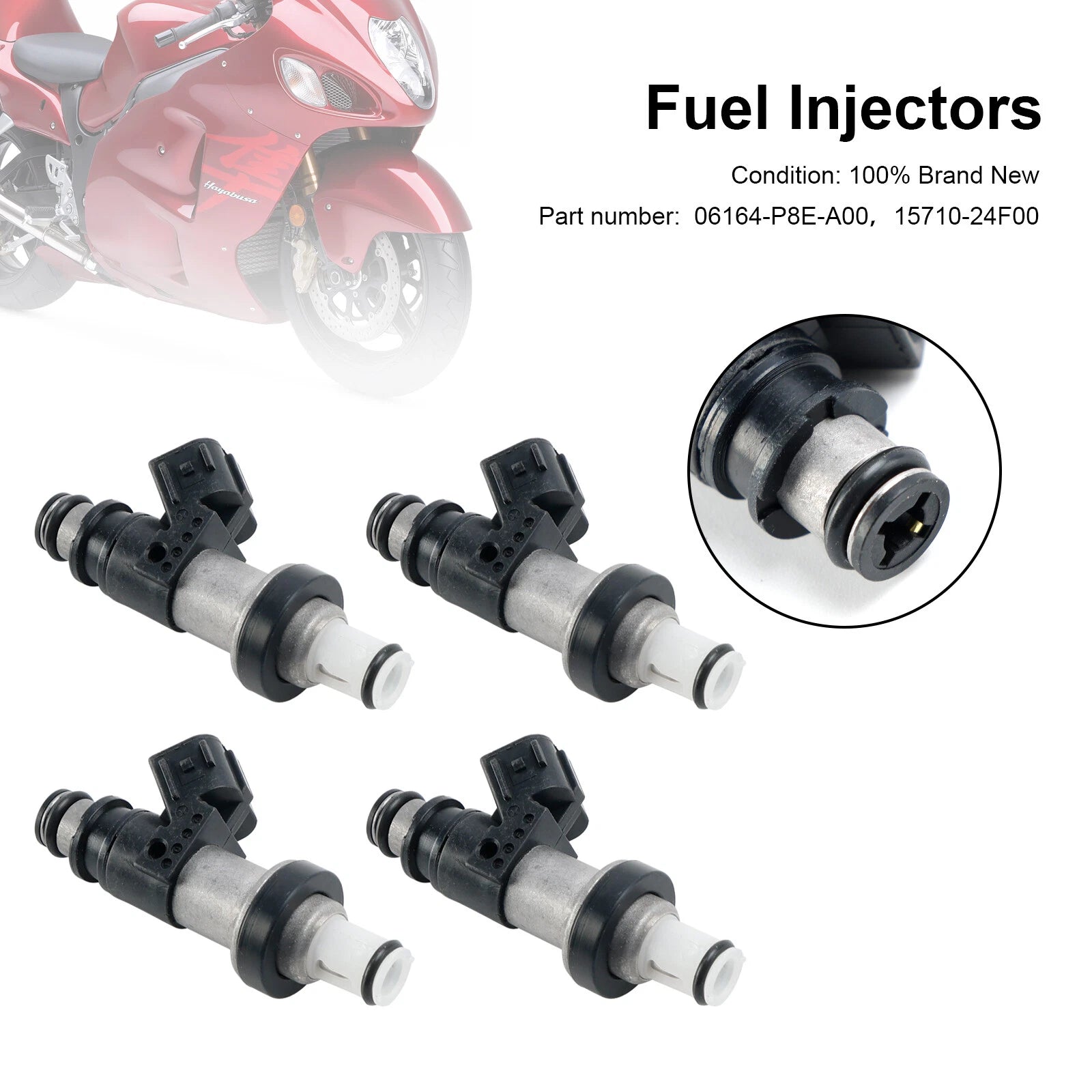 Fuel Injectors 06164-P8E-A00 15710-24F00 for Suzuki GSX-R750 GSX-R600 GSX1300R (2000–2023)