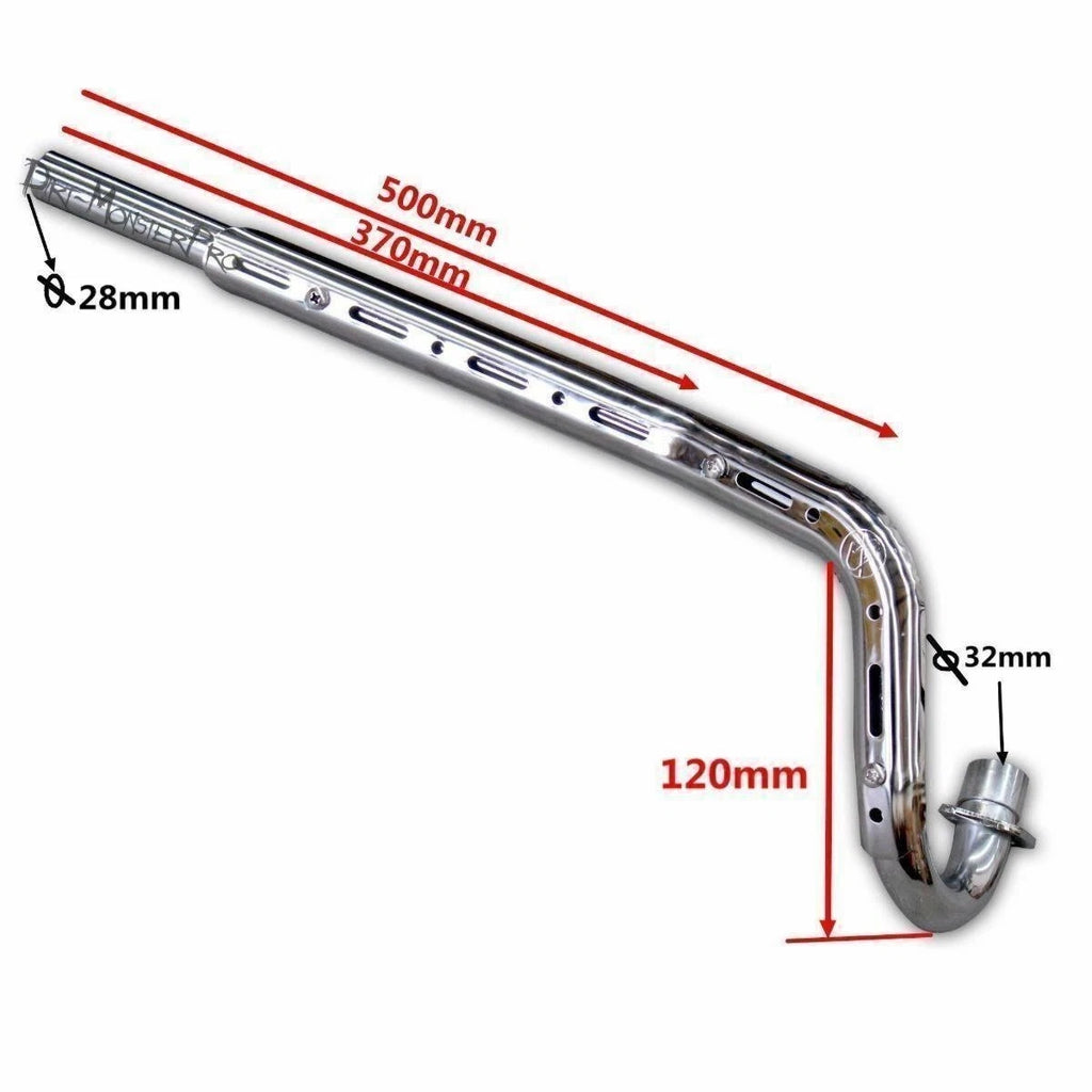 Exhaust Pipe Muffler System for PIT PRO Dirt Bike (90cc–140cc)