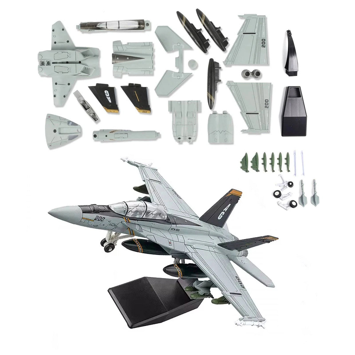 F/A-18 Hornet Model Build Set 1/72 Scale (US Navy)