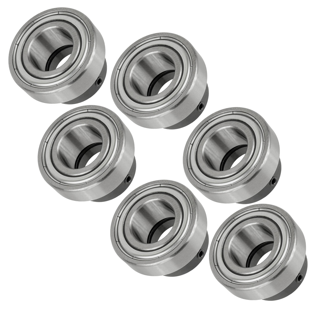 Spindle Fork Bearing Replacement with Lock Collar for Hustler Mower (Qty 6)