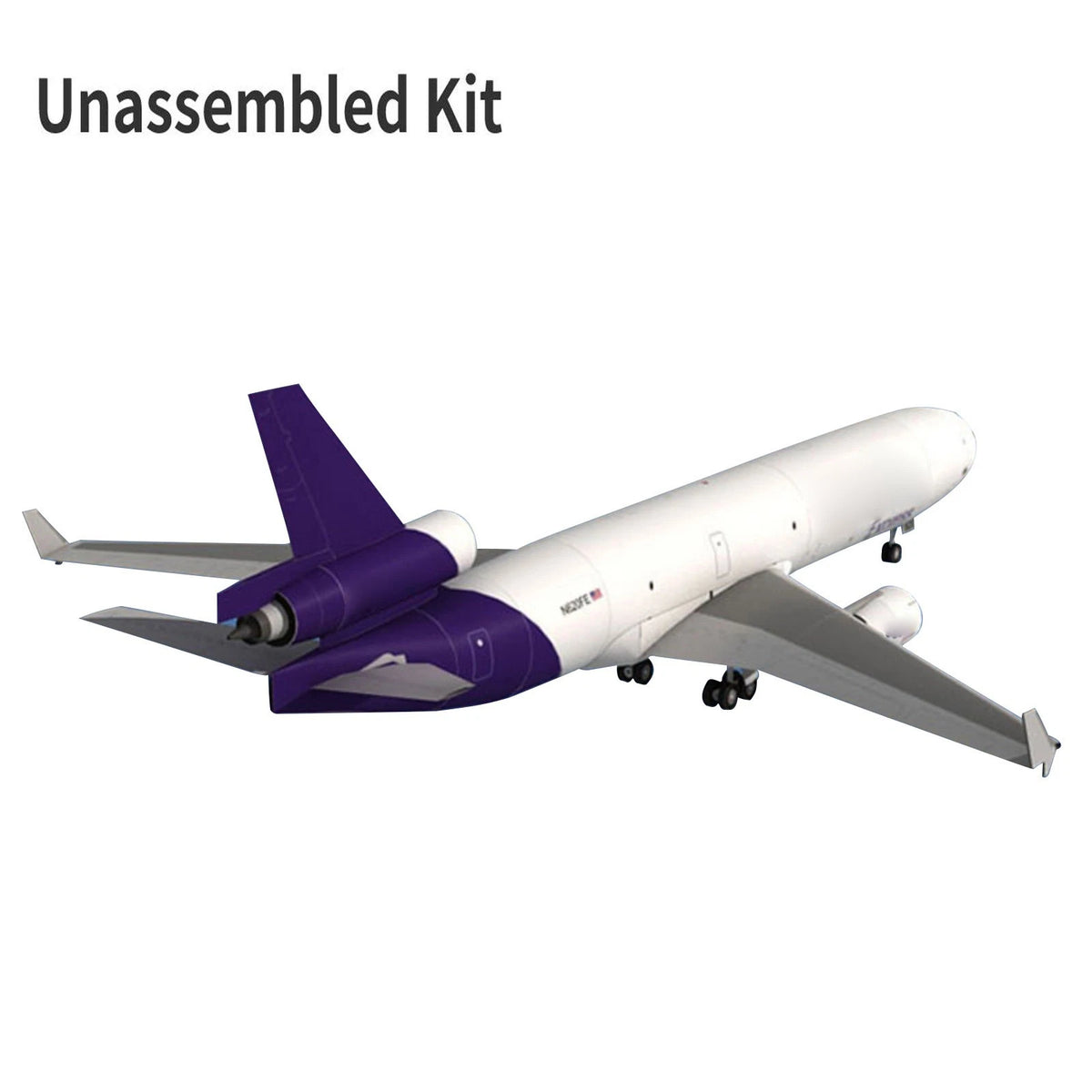 3D Paper Model Kit for Fedex MD-11 (1:100 Scale)