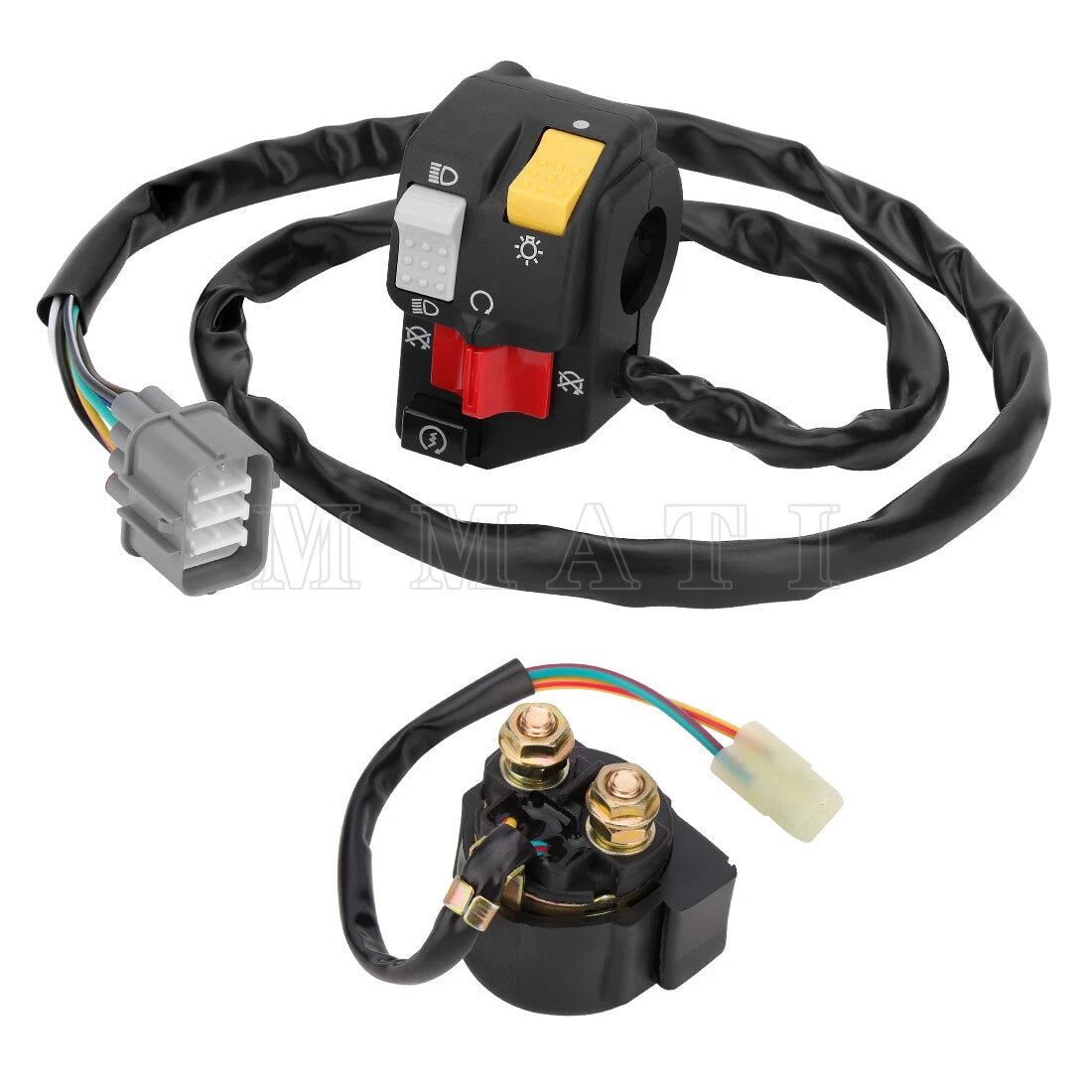 Handlebar Kill Switch & Starter Relay for Honda TRX350TM Rancher 350 (2000–2005)