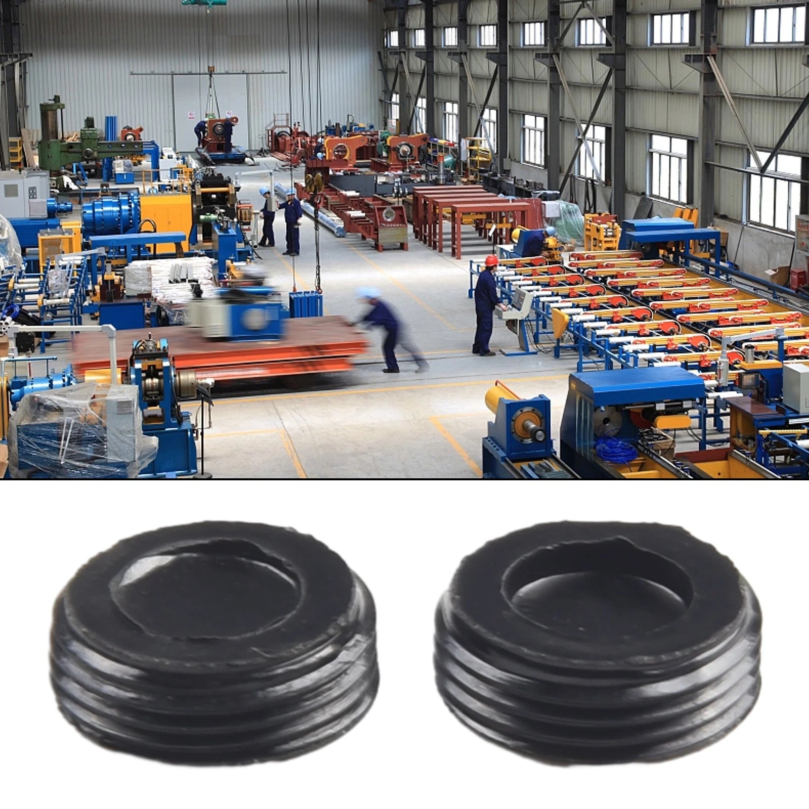 2X Black Carbon Brush Holder Cap for