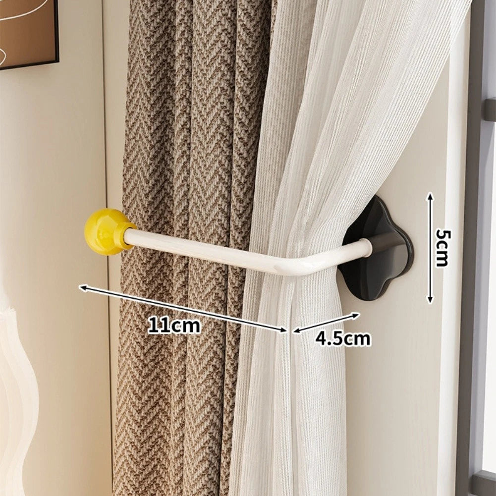 Curtain Hook Organizer for Wall (Metal & Plastic Construction)