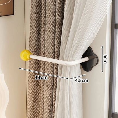 Curtain Hook Organizer for Wall (Metal & Plastic Construction)