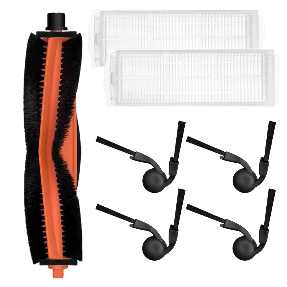 Replacement Main Side Brush Filter Kit for Xiaomi Robot Vacuum S40 Pro (2020–2023)