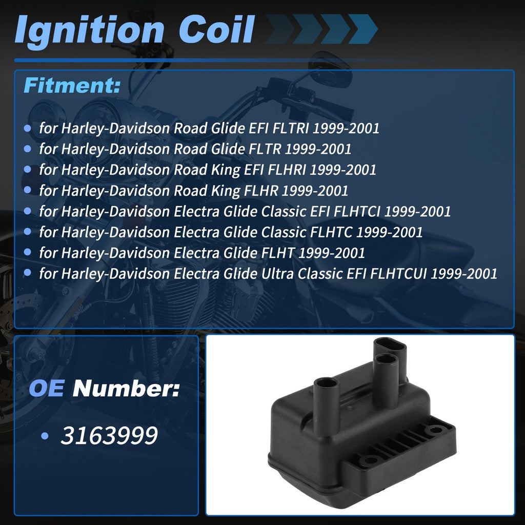 Ignition Coil for Harley-Davidson Road Glide (1999–2001) 3163999