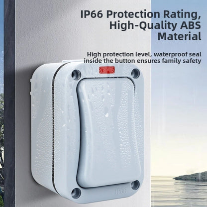 LED Outdoor Light Switch 1 Gang Wall Switch for Weather Resistance