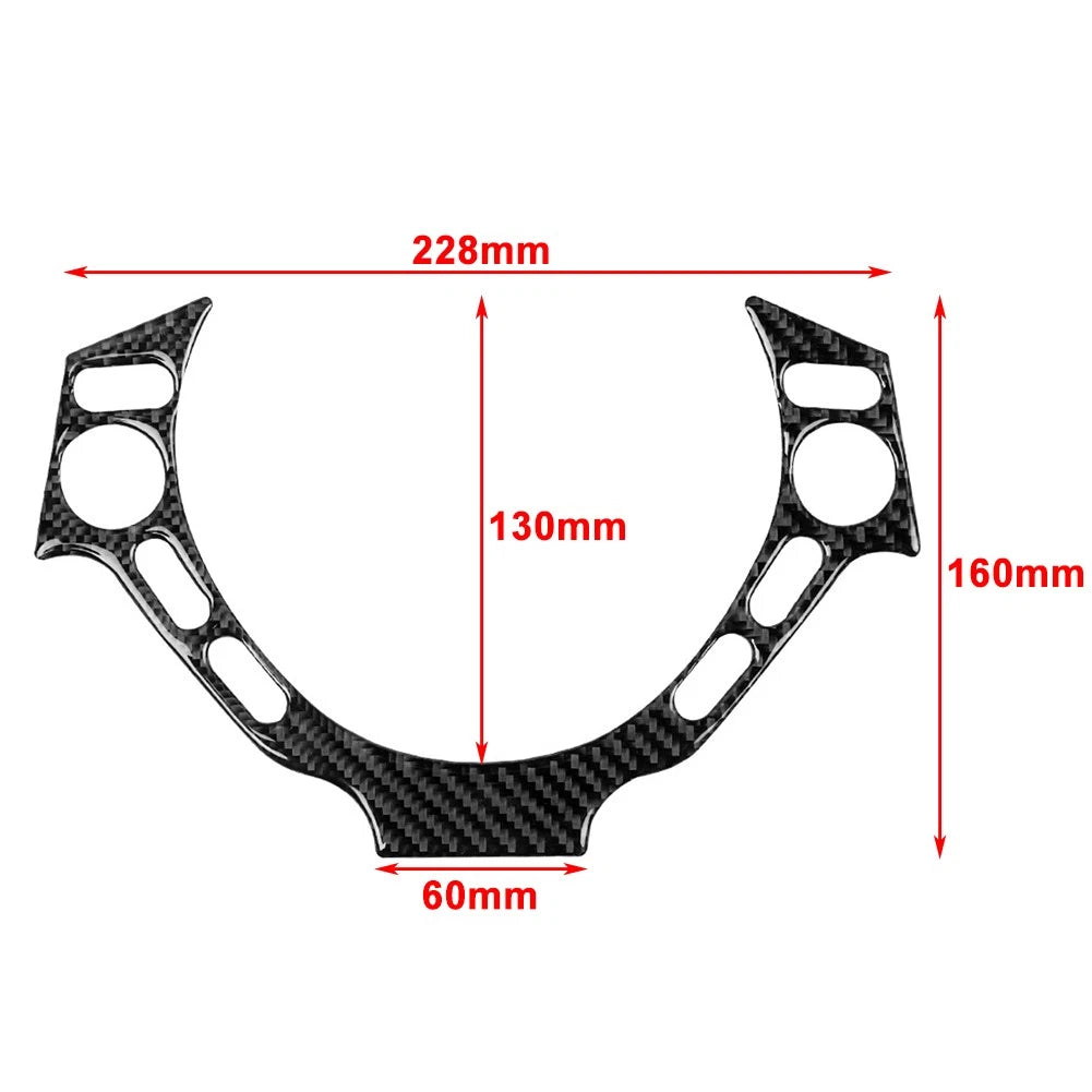 Steering Wheel Button Frame Cover Trim for Nissan GTR R35 (2008–2016) Carbon Black