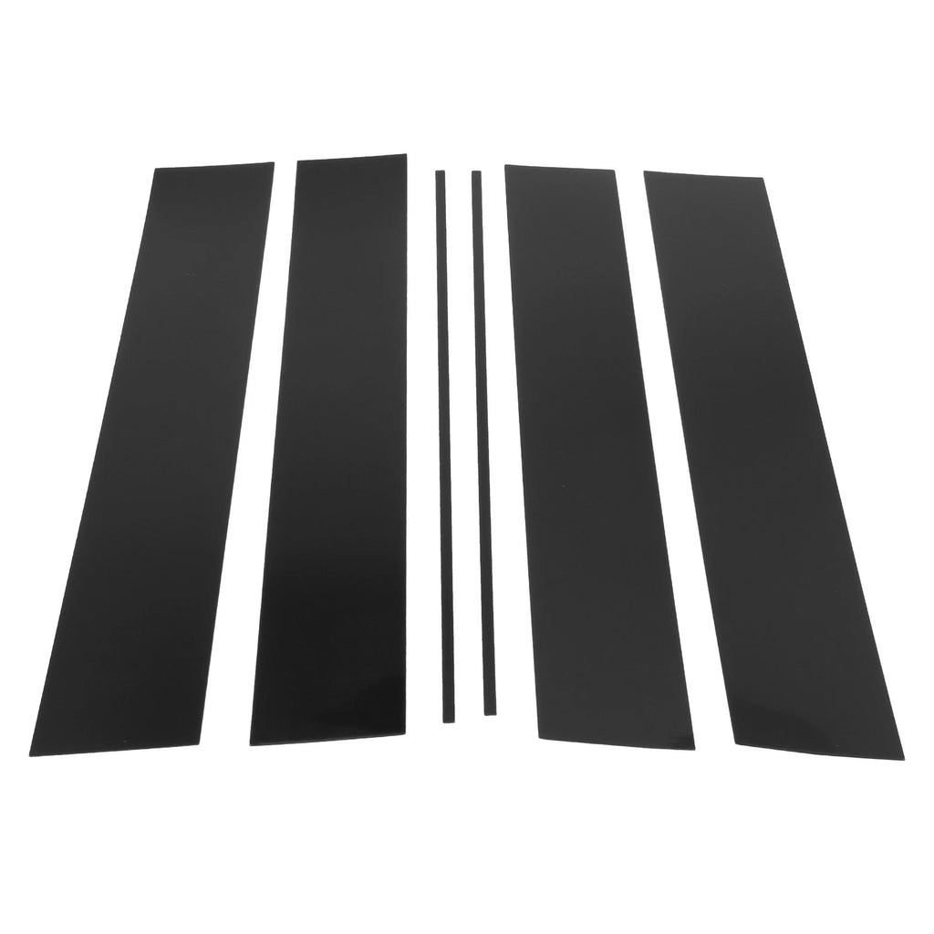 6 Pcs Door Pillar Window Trim Replacement for Honda Odyssey (2005–2010) Black