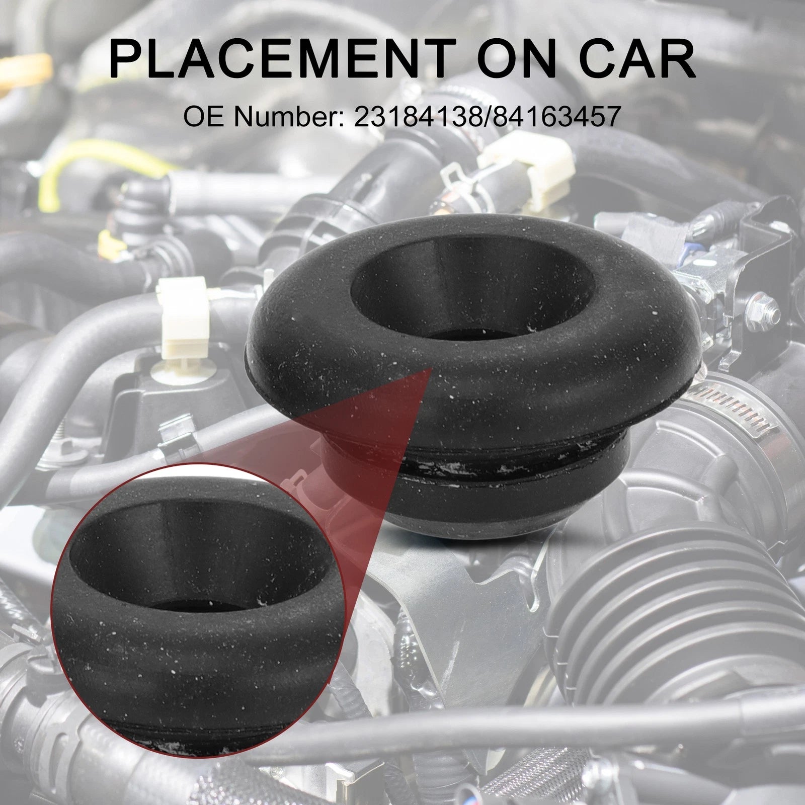 Air Cleaner Assembly Insulator Grommet 2 Pcs for Chevrolet Camaro (2010–2015)
