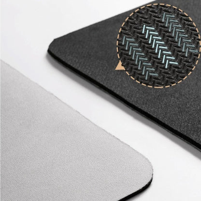 Grey Diatomite Drying Mat with Drainage System for Countertop Dish Drying