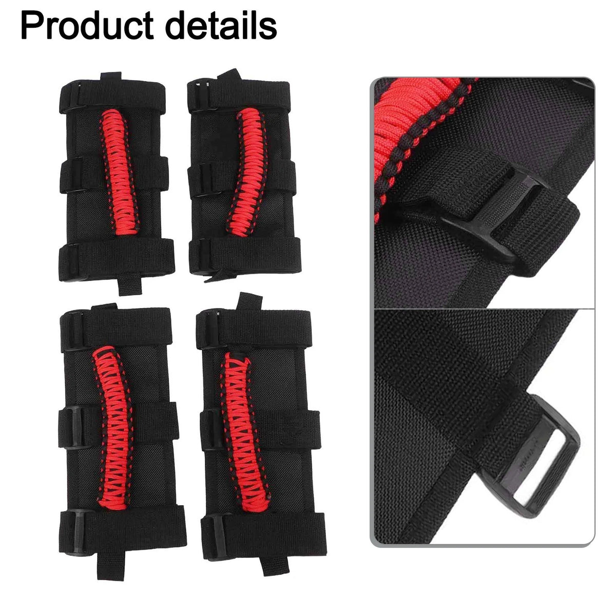Rugged Grab Handles for Jeep For Wrangler 4 Pieces Easy Installation Kit