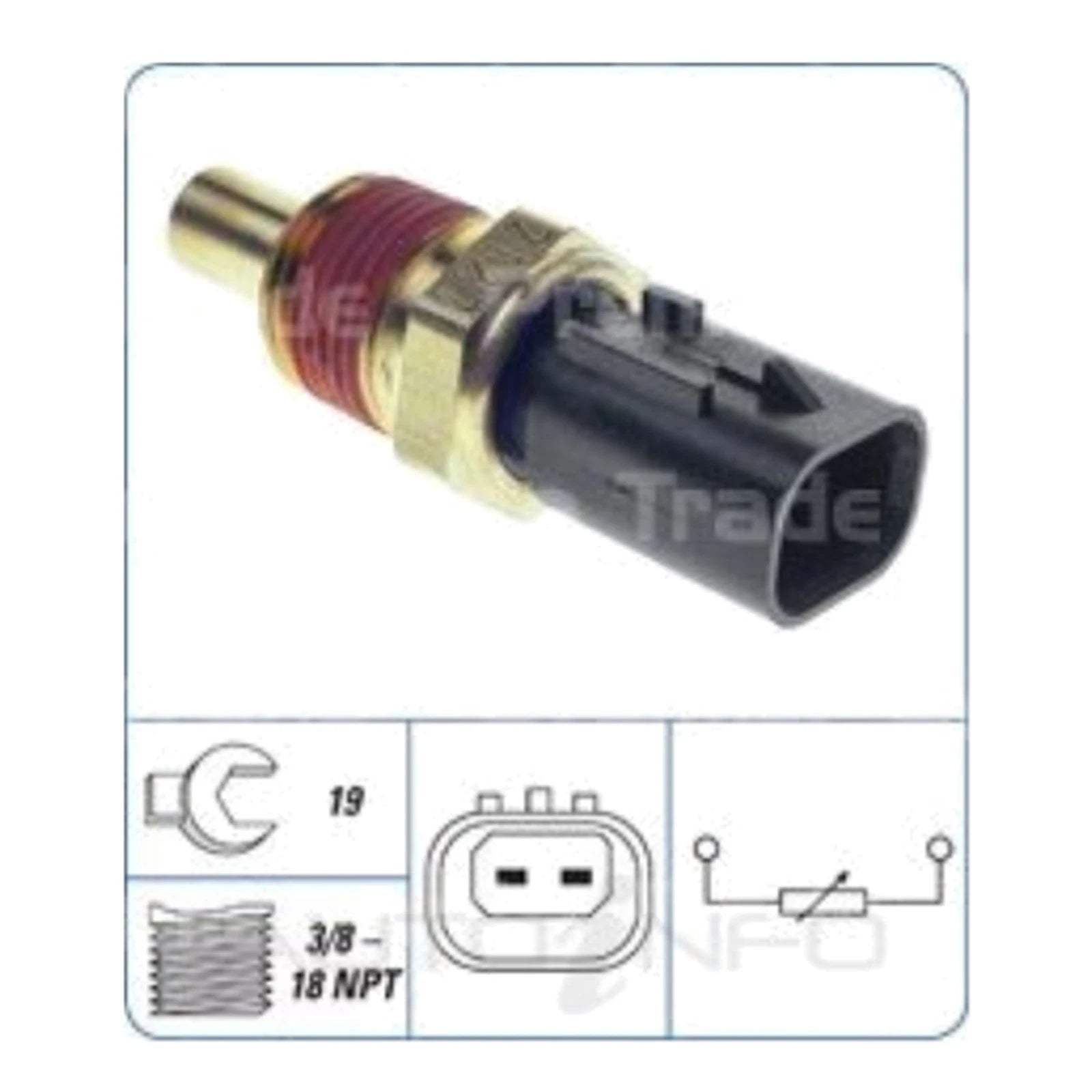 Coolant Temp ECU Sensor for Dodge Nitro V6 3.7L EKG (2009–2012)