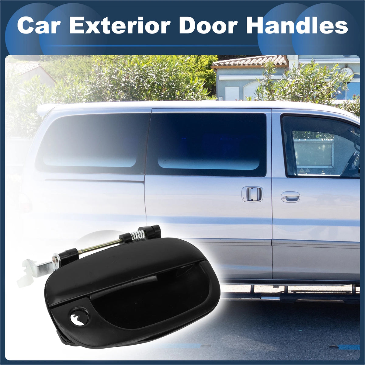 Front Right Door Handle for Hyundai H1 Starex (1998–2007) Black