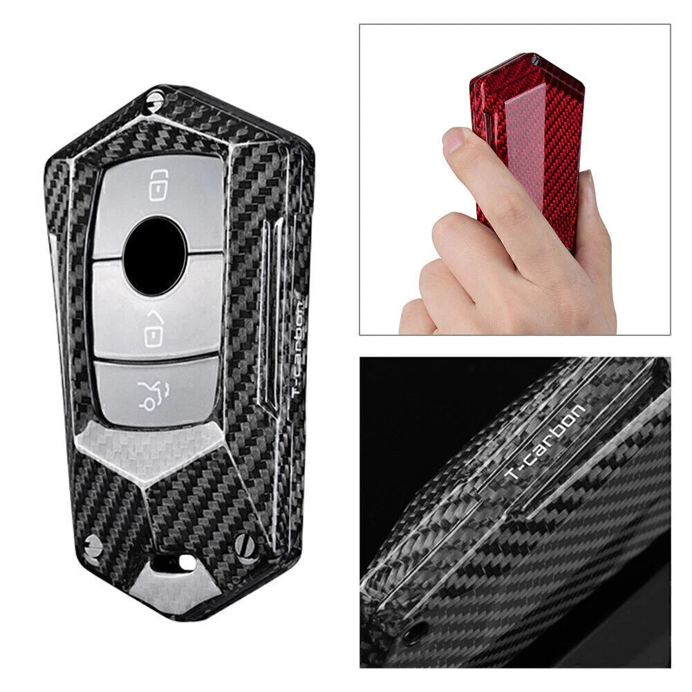 Carbon Key Fob Case Cover for Mercedes Benz E-Class W213 (2017–2023)
