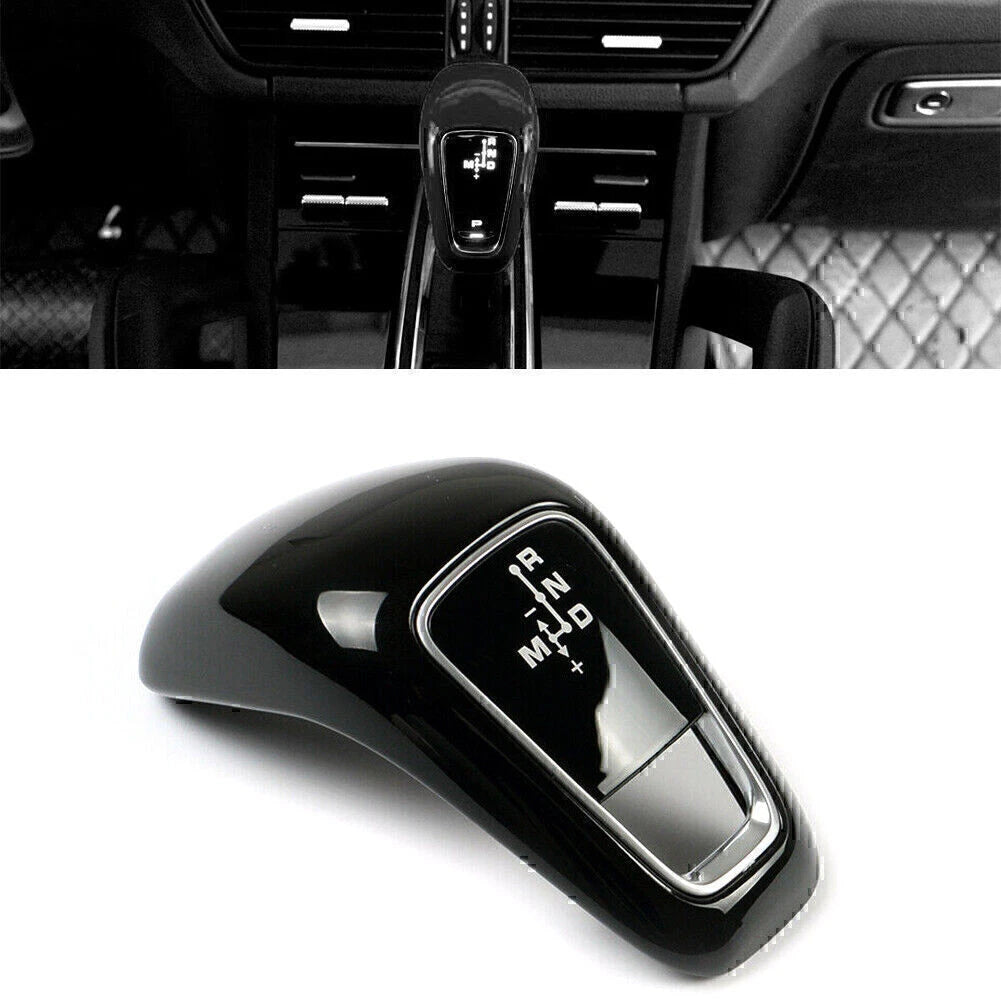 1 Pcs Black ABS Gear Shift Knob Cover Trim for Porsche Cayenne (2018–2021)