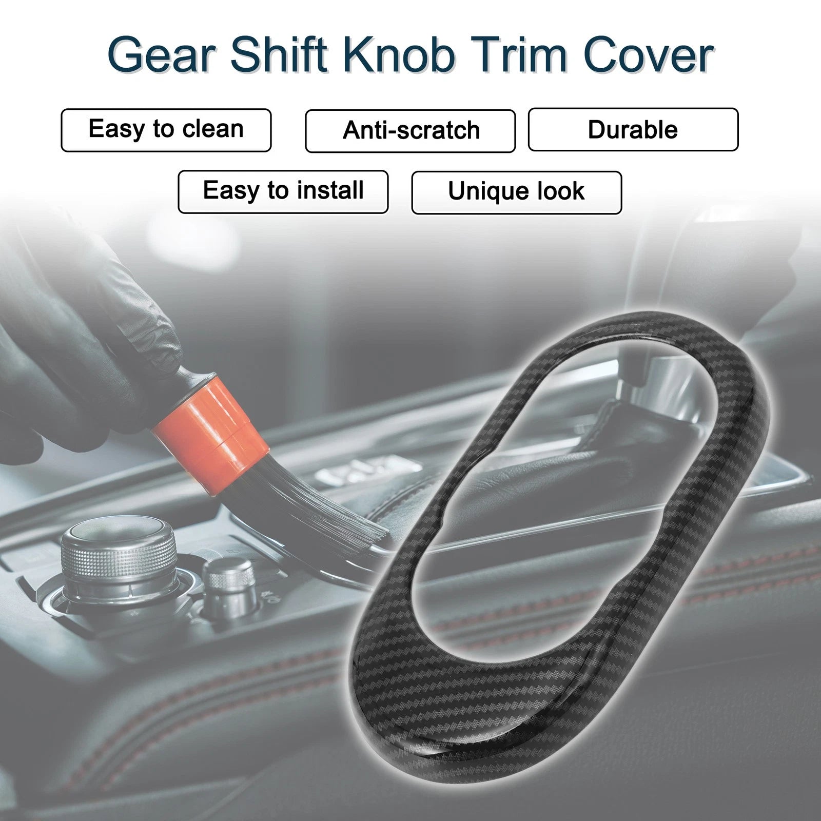 Gear Shift Knob Cover Replacement for BMW Mini Hatch Mini Hardtop (2007–2016)
