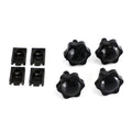 Saddlebag Lever Lock Bolts & Nuts Set Black for Glide King Touring (1996–2019)