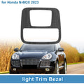 Front Row Light Trim Bezel Replacement for Honda N-BOX 2023 Black Wood Grain