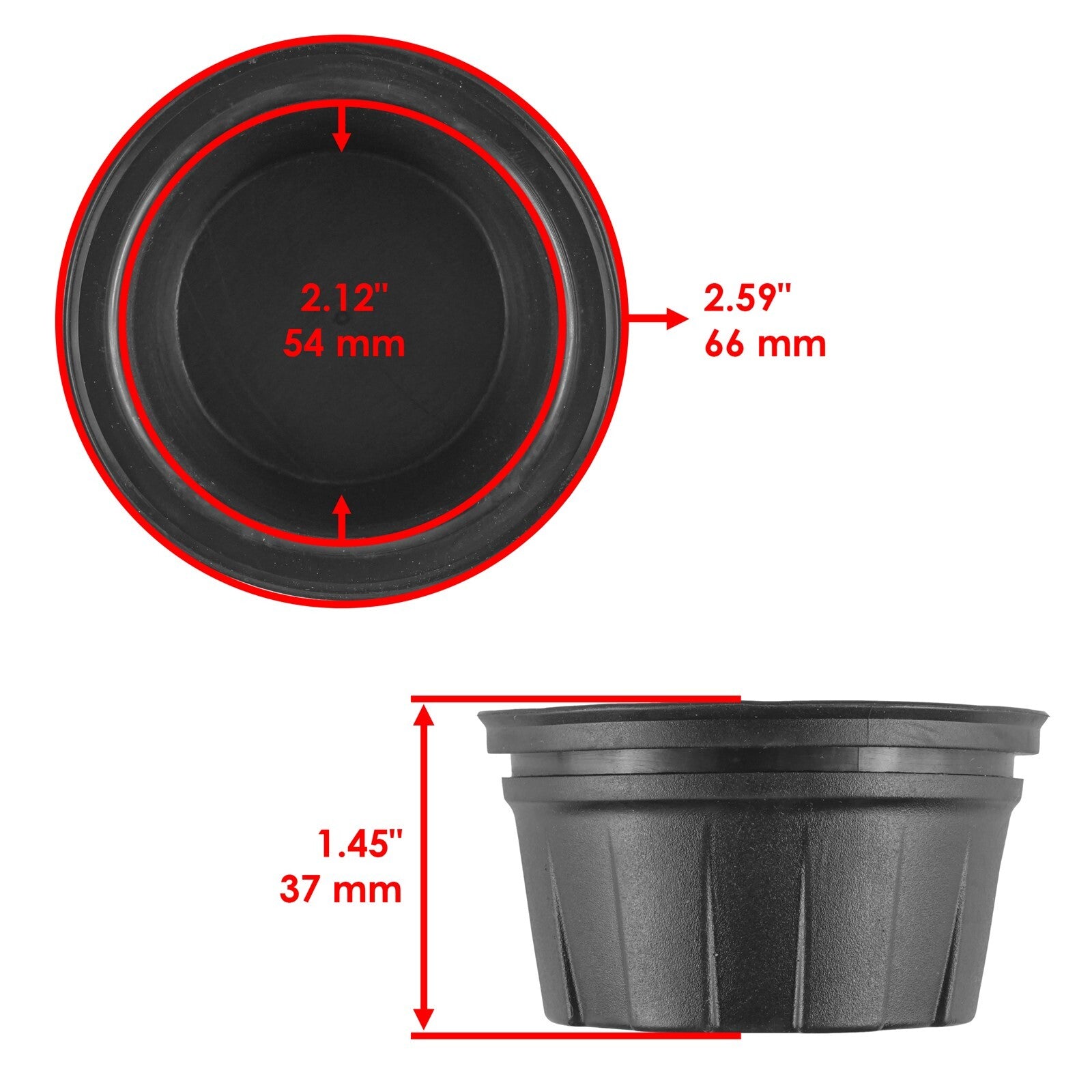 Wheel Center Cap 4 Pack Replacement for Honda Foreman TRX450FM (2004–2004)