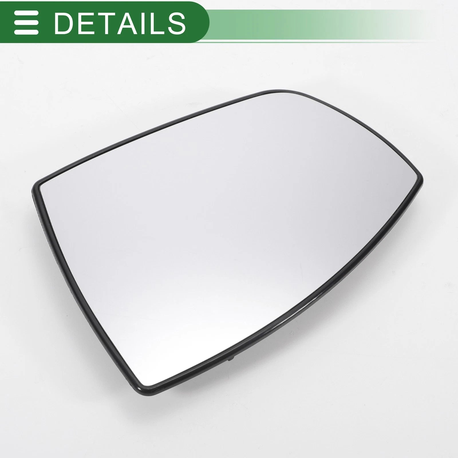 Left Side White Mirror Glass Heated w Back Convex for Ford EcoSport (2013–2023)