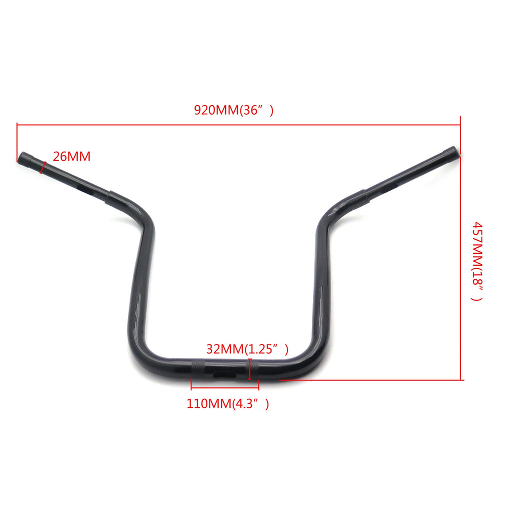 18" Ape-Hanger Handlebar for Harley Custom Softail Dyna