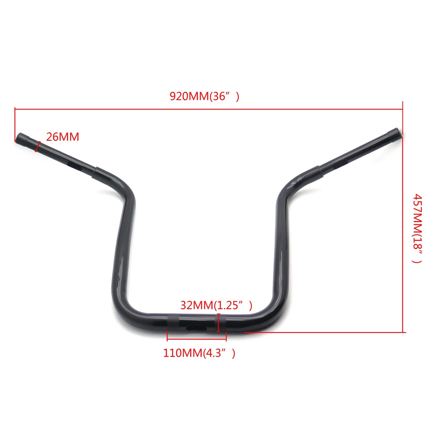 18" Ape-Hanger Handlebar for Harley Custom Softail Dyna